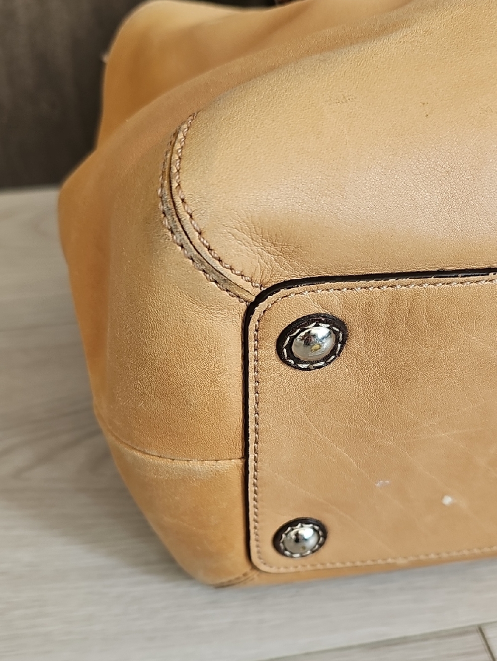 Coach F13109 Soho Buckle Two Tone Tan Leather Satchel Shoulder Bag - Picture 7 of 15